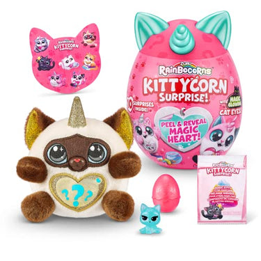 Rainbocorns Kittycorn Surprise, Siamkatze, 10 Überraschungen zum Auspacken, Plüschtier zum Knuddeln im Sale